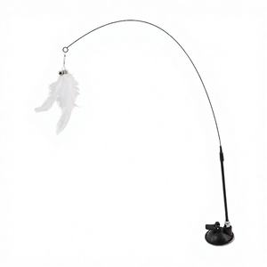 Giocattolo Interattivo per Gatti SENYE con Coda di Piume Ecologica, Peluche Morbido in Nylon, Funzionamento a Batteria, con Erba Gatta e Piccolo Anello in Plastica - Product Image 4