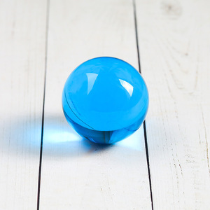 Boules de verre cristal de couleur unie bleu lac personnalisées de 2 mm à 200 mm - Product Image 1