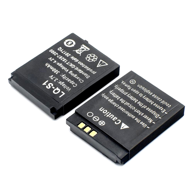 Smart Watch Battery LQ-S1 3.7V 380mAh Lithium Rechargeable Battery for Smart Watch QW09 DZ09 W8 Universal Watch Battery