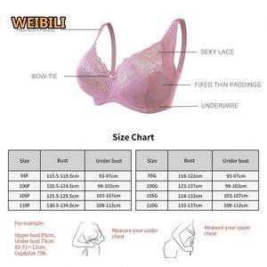 Venta al por mayor <span class=keywords><strong>Sujetador</strong></span> Sexy Push-up <span class=keywords><strong>de</strong></span> <span class=keywords><strong>talla</strong></span> grande <span class=keywords><strong>95</strong></span> 100 105 110 Copa FG <span class=keywords><strong>Sujetador</strong></span> <span class=keywords><strong>de</strong></span> mujer <span class=keywords><strong>Sujetador</strong></span> con aros acolchado fino - Product Image 2