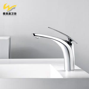 All-Copper White Cross-Border Pressurized Mixer Tap Bathroom Washbasin Faucet Water-Cooled Hot Ceramic Core Countertop Cabinet - Product Image 5