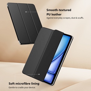เคสฝาพับสามทบแบบบางของ Moko มีแม่เหล็กติดที่ทนทานเคสแบบพับได้สำหรับ <span class=keywords><strong>iPad</strong></span> <span class=keywords><strong>Air</strong></span> 11นิ้ว M2 2024 - Product Image 4