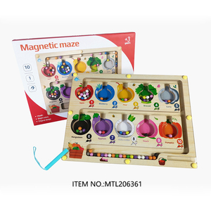 Bébé apprentissage lettre correspondant Ggame Montessori perle <span class=keywords><strong>Alphabet</strong></span> <span class=keywords><strong>labyrinthe</strong></span> jouet enfants jouets en bois - Product Image 2
