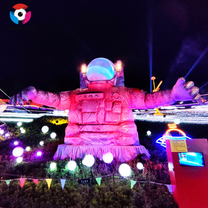 Exhibición de Faroles Gigantes con Temática de Astronautas para Exteriores, Faroles de Seda Realistas de Exploración Espacial para Museos de Ciencia y Festivales Nocturnos Urbanos - Product Image 3