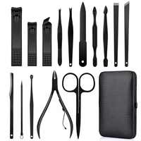 Kit de coupe-ongles de pédicure de haute qualité Offre Spéciale, 15 pièces et équipement de salon, ensemble de manucure en acier