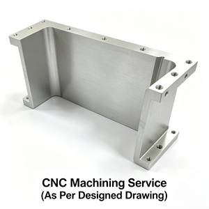 อะลูมิเนียมกัดขึ้นรูปด้วยเครื่อง CNC 6061‑T6 ขายึดรูปตัวยู ฐานยึดอุปกรณ์ ฐานทดสอบ ตัวเรือนเครื่องมือวัด ฝาครอบป้องกัน - Product Image 1