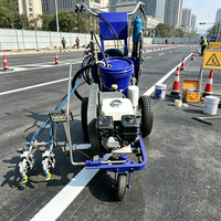 Machine de marquage routier automatique à pulvérisation à froid avec pompe 5000 psi pour un marquage haute performance