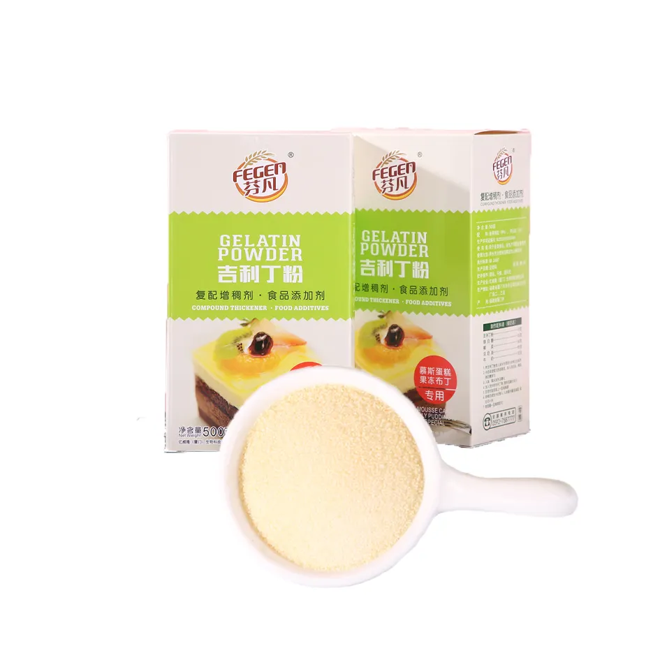 Kosher Unflavored Food and Beverage Gelatin for Desserts gelatine pour creme en papier