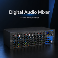 Console de mixage audio analogique professionnelle 12 canaux AOFO HG-QX12, montage en rack, métal, effets intégrés, connectivité Bluetooth USB