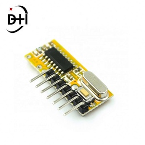 โมดูลรับสัญญาณรีโมทไร้สายแบบเรียนรู้ได้ RXC6 5V 4 ช่องรับสัญญาณ RXC6 ซูเปอร์เฮเทอโรไดน์ แบบเรียนรู้ได้ 433M - Product Image 3