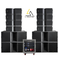 Système de sonorisation professionnel passif L-SOLUTION K210 & KS28-9600W, puissance maximale, son de précision pour événements en direct et installations