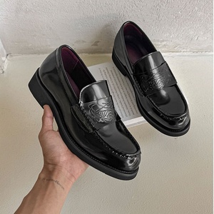 Nouvelles chaussures mocassins pour hommes de grande taille, confortables, de bonne qualité, à bout rond, chaussures en cuir pour hommes d'affaires, mode - Product Image 4