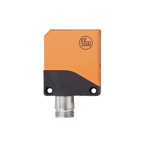 Capteur IFM OL0010, capteur rétro-réfléchissant OL0010, boîtier robuste orange et noir IFM OL0010, capteur industriel IFM pour Re - Product Image 1