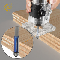 Fraise à dégrossir en carbure monobloc à 4 dents, queue de 8 mm, pour le travail du bois, avec roulement