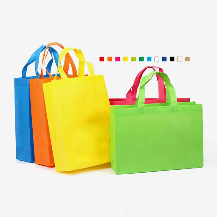 Custom Printed Cheap Price Eco Friendly Recycled Reusable Polypropylene Fabric Non Woven Tote Shopping Bags