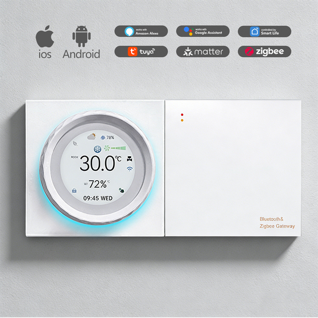 Zigbee Smart Gateway Hub Zigbee 3.0 Tuya Matter Ready Central Controller Works with Alexa Google Home for Smart Switch Projects