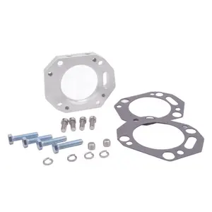 High Flow OBX Throttle Body Intake Manifold Billet Aluminum Spacer Gaskets For Acur RSX Honda Civic