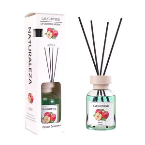 Laughwind Fruit Car Perfume Scented Reed Diffuser Set Glass BPA Free Alcohol Free Eco-Friendly Home <b>Air</b> <b>Freshener</b> - Product Image 4