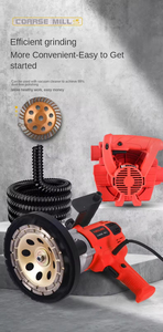 Máquina pulidora de hormigón para suelos y paredes, motor de alto momento de carga, desbaste grueso, multifuncional, integrada, sin polvo, automática para paredes - Product Image 5