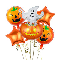 Vente en gros 5pcs Ballons en aluminium Set Fantôme Ballon pour Halloween Décoration
