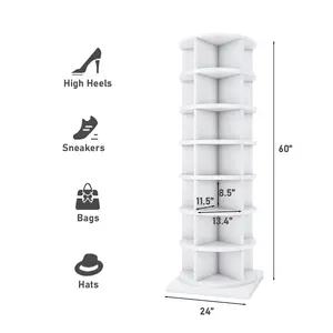 Own Brand Storage Shoe Rack Rotating 360 For Home 7 Layers Can Accommodate Over 35 Pairs Of Shoes Shoe Cabinet Home Furniture