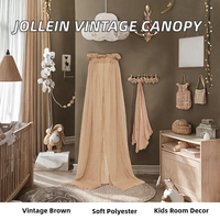 Voile de lit suspendu en polyester pour enfants, baldaquin de lit de princesse, rideau de lit décoratif pour chambre d'enfant, chambre de bébé