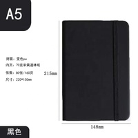 Carnet de notes à impression personnalisée A5 couverture souple personnalisable Journal en cuir couverture rigide doublée en PU Bande élastique