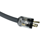 Plaqué or mâle à femelle Hifi Audiophile haut-parleurs Cabl Audio cordon d'alimentation câble pour Subwoofer/amplificateur/dv/av