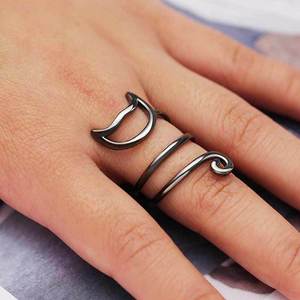 Smooth Winding <b>Cat</b> Shape Finger <b>Ring</b> Cute Daily Women Hand Jewelry Gift For Her - Product Image 4