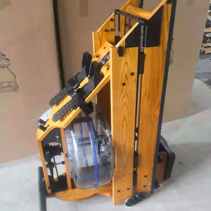 <span class=keywords><strong>Rameur</strong></span> à eau en bois réglable pour la salle de sport à domicile, exercice de remise en forme pour l'entraînement cardiovasculaire pour tous les niveaux - Product Image 4