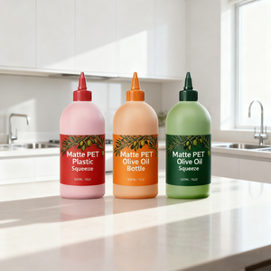 100ml 250ml 500ml 750ml 1000ml <span class=keywords><strong>de</strong></span> qualité alimentaire vert mat PET en plastique <span class=keywords><strong>huile</strong></span> <span class=keywords><strong>d</strong></span>'<span class=keywords><strong>olive</strong></span> bouteille à presser distributeur <span class=keywords><strong>de</strong></span> sauce avec bouchon torsadé - Product Image 6