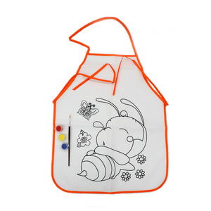 <span class=keywords><strong>Tablier</strong></span> imperméable pour enfants, <span class=keywords><strong>bricolage</strong></span> de peinture à la main, graffiti, en polyester, remplissage, bon marché, vente en gros - Product Image 3