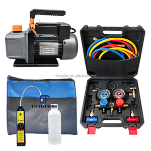Pompe à air de réfrigération à double étage HVAC haute pression, pompe à vide industrielle sans air à huile rotative, <span class=keywords><strong>bouteille</strong></span> avec <span class=keywords><strong>recharge</strong></span> - Product Image 5