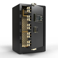 Caja de Seguridad Biométrica Digital de Acero Resistente Antirrobo para Objetos de Valor, Caja Fuerte Grande con Huella Dactilar