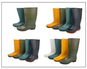 Stivali da <span class=keywords><strong>Uomo</strong></span> in PVC Impermeabile Marrone, Resistenti e Adatti per Cantieri, Lavori di Sanificazione e Operazioni all'Aperto - Product Image 5