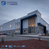 Edificio de Estructura de Acero para Almacén de Metal Personalizado con Superficie Galvanizada en Caliente y Puertas de PVC/Aleación de Aluminio para Uso en Talleres