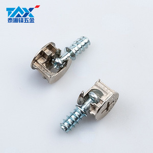 Conector 2 en 1 GDTYF M6x20 de acero al carbono cincado para soporte de estante de muebles y gabinetes - Product Image 4