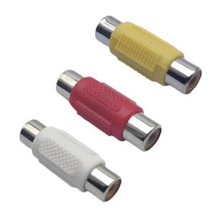 Adaptador de audio RCA hembra a hembra, conector recto AV, amarillo, paquete de 2 - Product Image 4