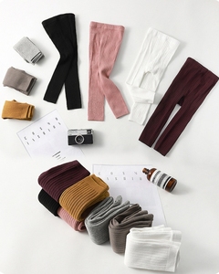 Hot Bán Cô Gái Mùa Xuân Và Mùa Thu Mới Đàn Hồi Pantyhose Bé Trẻ Em Giản Dị Quần 9-Điểm Xà Cạp - Product Image 5