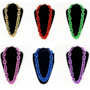 Kalung Rantai Cuban <span class=keywords><strong>Link</strong></span> Emas Hip Hop Besar, Kalung Rantai Penggemar 3D Busa nfl - Product Image 2