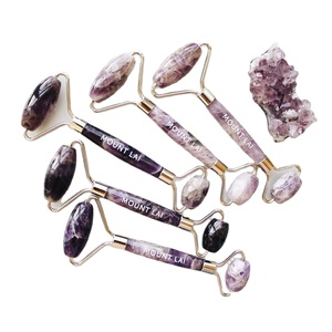Custom Logo <strong>Jade</strong> <strong>Stone</strong> Scraping Facial Skin Beauty Care Tool Facial <strong>Jade</strong> Roller Resin Anti-Aging Facial Rollers - Product Image 1