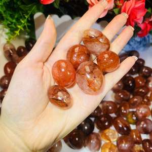 Vendita calda naturale curativo naturale blocco di quarzo rosso fuoco ruzzolato pietre lucide cristallo di ghiaia per la decorazione - Product Image 4