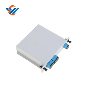 SC APC/UPC 1x4 LGX Cassette Type PLC Splitter 4 Way Fiber Optic Splitter