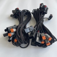 Kustom Deutsch DT 2 3 4 6 8 12Pin Kawat Listrik Otomatis Konektor Tahan Air Perempuan Kabel Harness Perakitan Laki-laki
