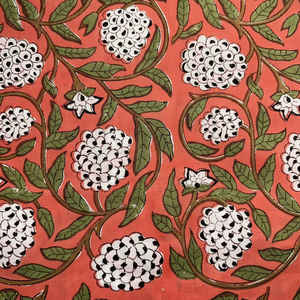 Tela de Algodón Ligera de Primera Calidad, Tejida, con Estampado Indio Hecho a Mano, para Vestidos de Mujer, Cortinas, Fundas, Niñas - Product Image 1