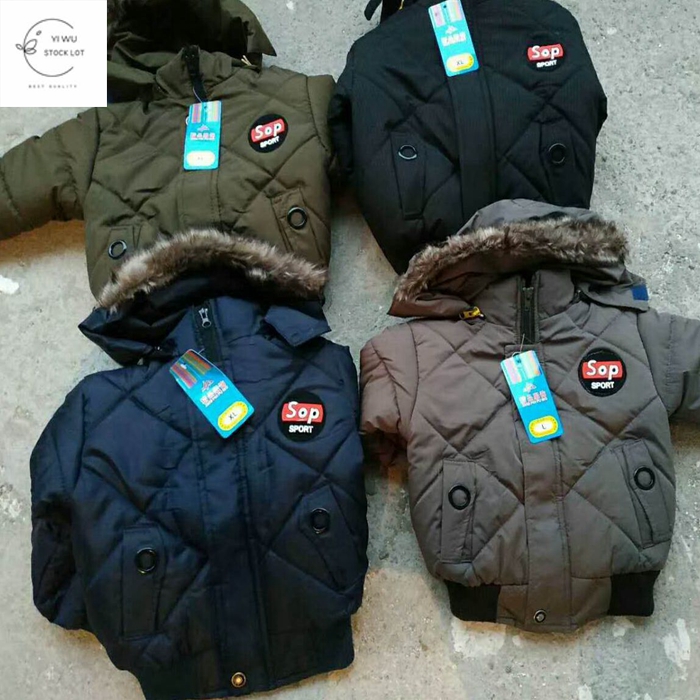 Лидер продаж, плотное пальто с шапочками для мальчиков, одежда в наличии в Китае