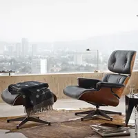 Fabrik direkt Großhandel High-End Luxus Indoor Drehbar Leder Lounge Chair Sessel Wohnzimmer