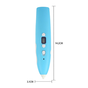 Stylo d'impression 3D avec écran LCD, éducatif, pour dessin DIY, fait main, bleu, semi-automatique, largeur d'écriture 1,0 mm, pour enfants, Noël, anniversaire - Product Image 2