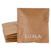 Sac d'emballage postal auto-scellant écologique, sac en papier kraft imprimé avec logo personnalisé, vêtements, chaussures