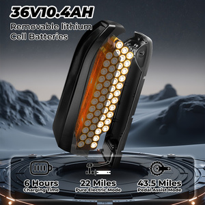 Bicicleta Eléctrica de Montaña para Adultos con Motor Trasero sin Escobillas de 250W, Batería de Litio de 36V 10.4Ah, Alcance de 20km, Venta al Por Mayor OEM/ODM - Product Image 4